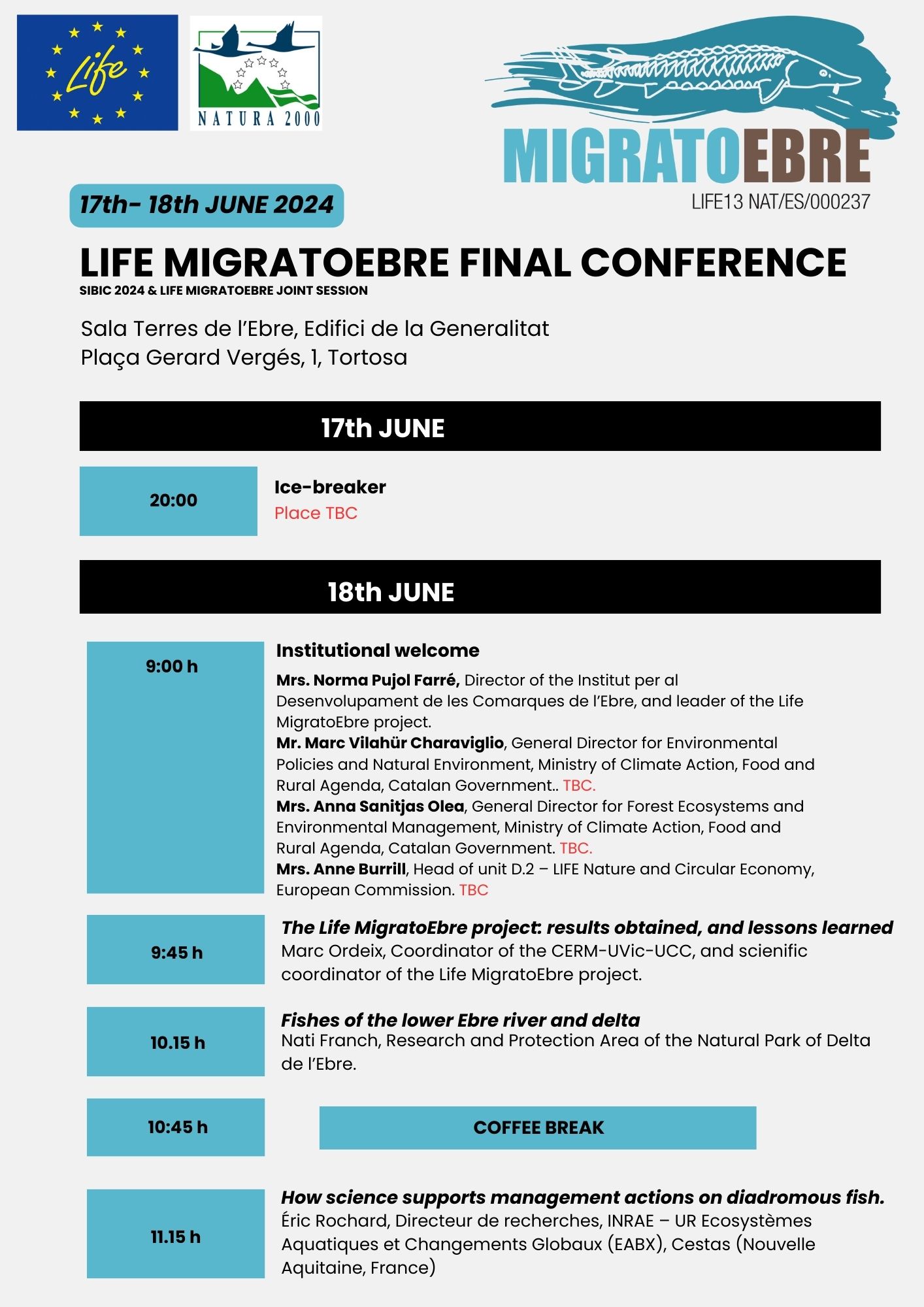 Jornada Final LIFE Migratoebre